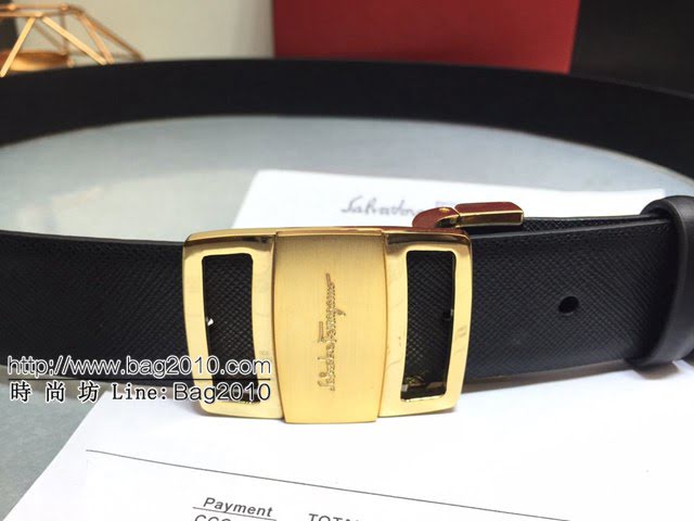 菲拉格慕男士皮帶 Ferragamo雙面牛皮腰帶  jjp2162